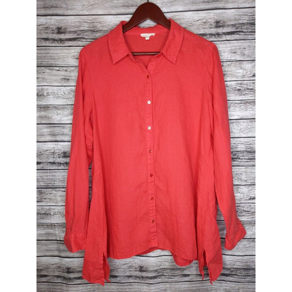 Eileen Fisher Organic Irish Linen Tunic Top